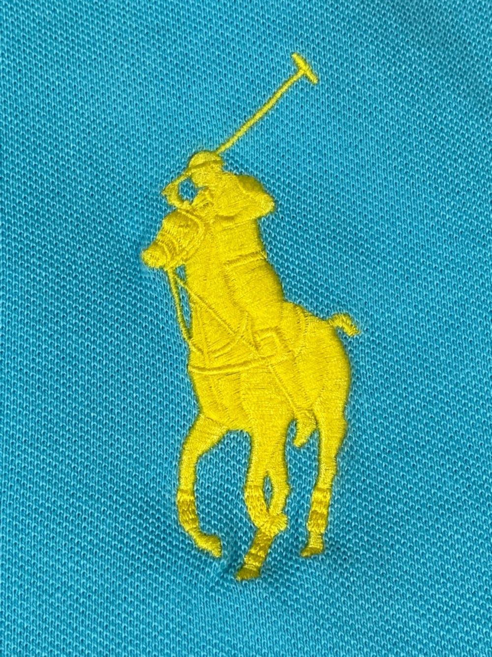 Ralph Lauren Blue Skinny Fit Polo Italy #3 Woman Size XL  Big Pony Logo - Picture 3 of 10